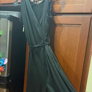 Max Studio Black Sleeveless Jumpsuit